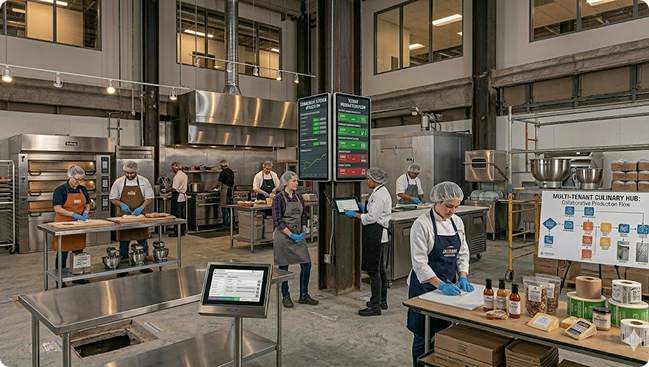 Multi-Tenant Culinary Hub & Commercial Kitchen